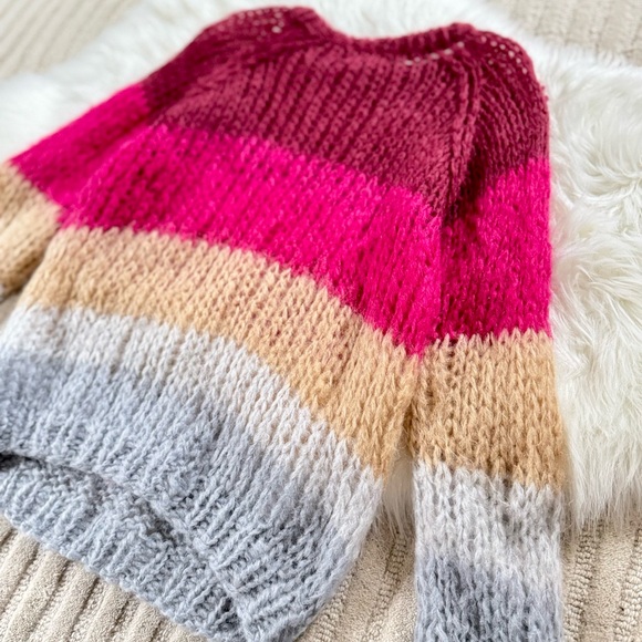 Maiami Colorblock Mohair Big Sweater - Picture 6 of 9